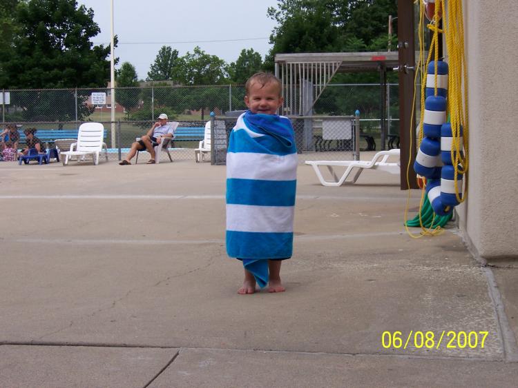 Calvin at the Pool